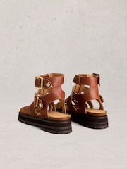 White Stuff Brown Alexa Gladiator Footbed Sandals - Image 3 of 4