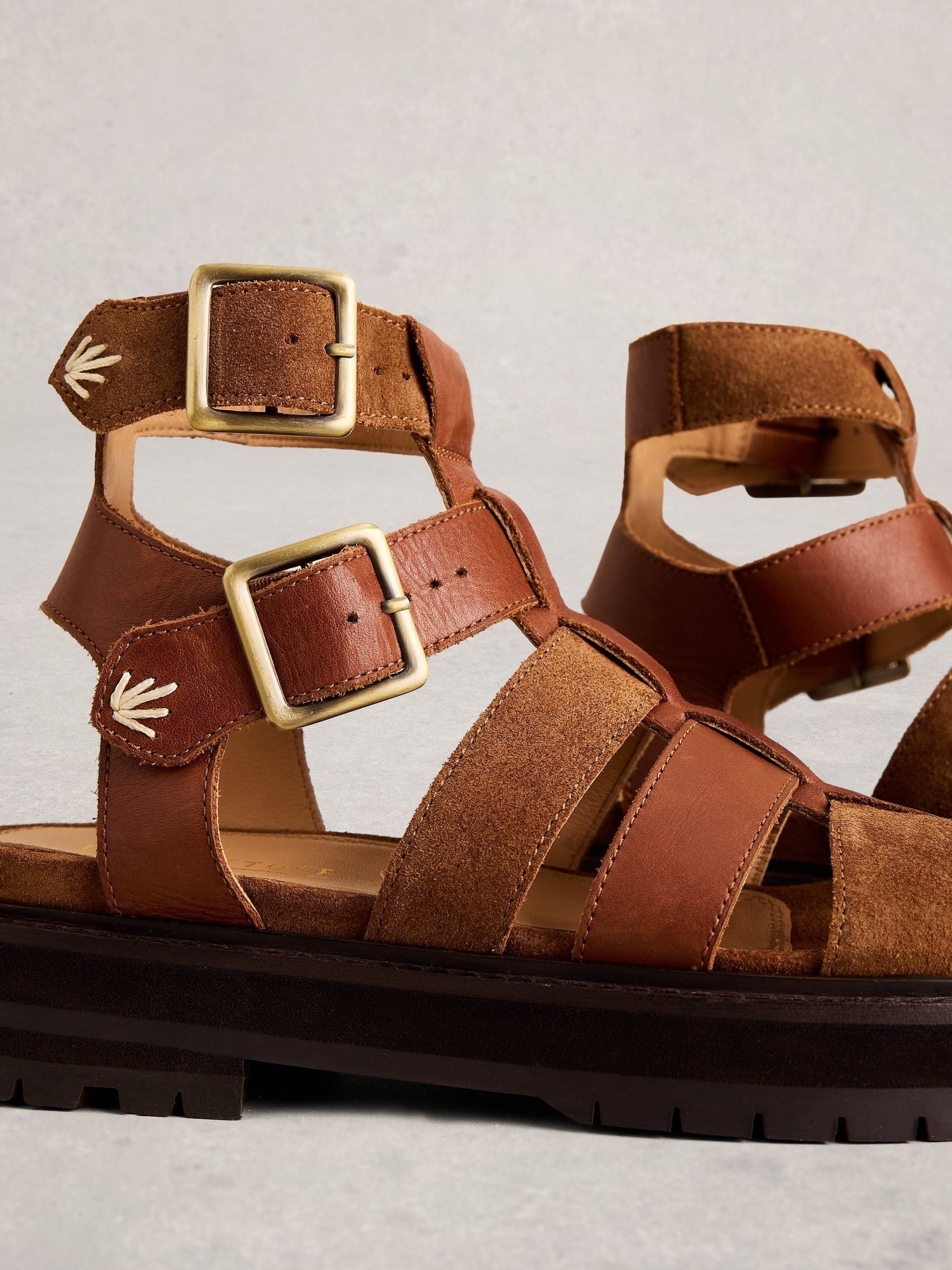 Buy White Stuff Brown Alexa Gladiator Footbed Sandals from Next France