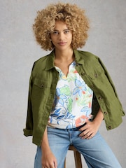 White Stuff White Nelly Notch Neck T-Shirt - Image 4 of 6