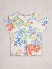 White Stuff White Nelly Notch Neck T-Shirt - Image 5 of 6