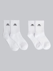 4th Arq White Crew Socks - Image 1 of 1