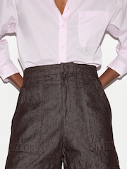 Jigsaw Brown Denim Patch Pocket Shorts - Image 2 of 4