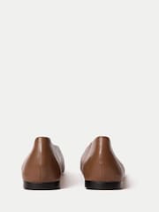 Jigsaw Natural Lola Leather Ballerinas - Image 5 of 6