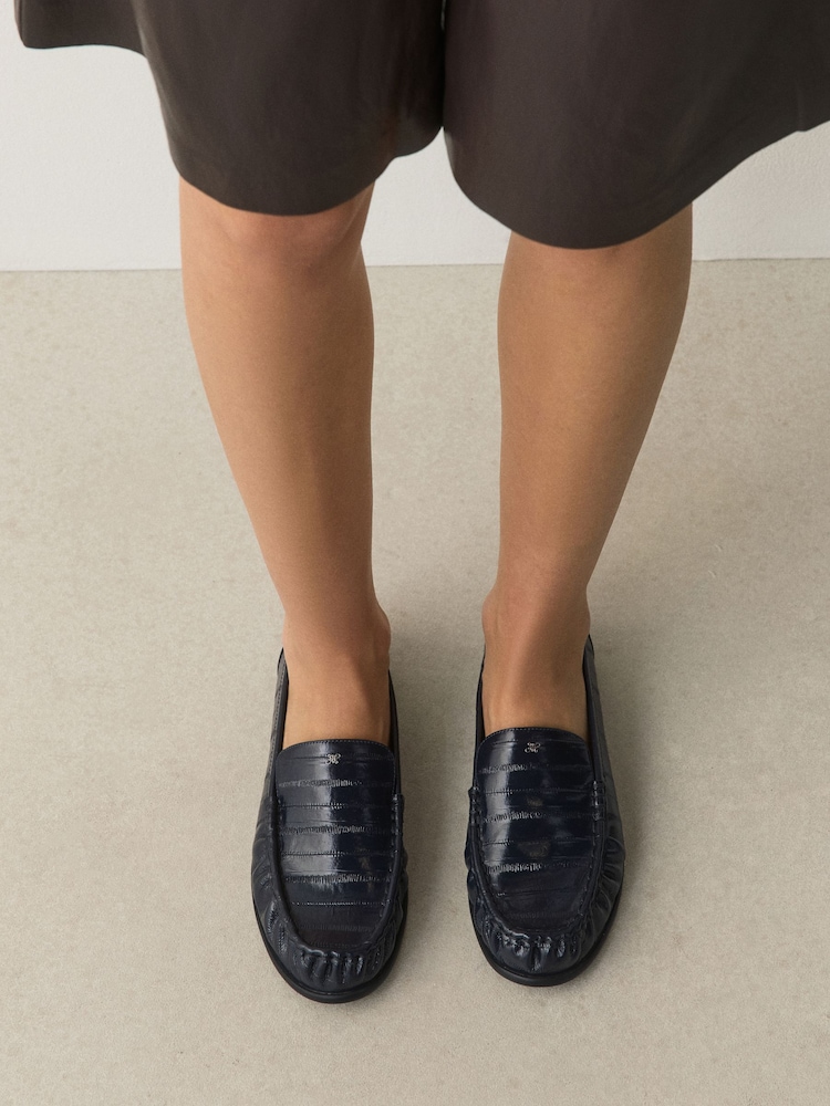 Marinen - Forever Comfort® skinnloafers med rund tå - Bilde 2 av 10 Marinen - Forever Comfort® skinnloafers med rund tå - Bilde 2 av 10