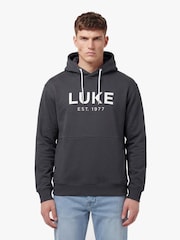 Luke 1977 Grey Grand Charcoal Hoodie - Image 2 of 6