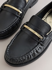 Black Forever Comfort® Leather Trim Detail Loafers - Image 4 of 5