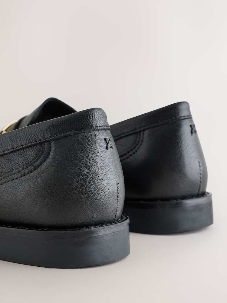 Black Forever Comfort® Leather Trim Detail Loafers - Image 5 of 5 Black Forever Comfort® Leather Trim Detail Loafers - Image 5 of 5