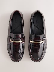 Burgundy Red Forever Comfort® Leather Trim Detail Loafers - Image 5 of 9
