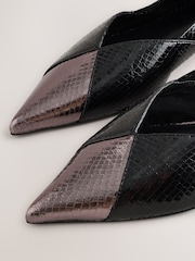 Black Forever Comfort® Point Spliced Ballet Flats - Image 3 of 4