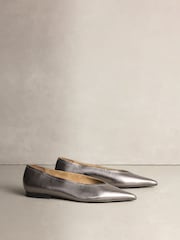 Tenn - N. Premium läder High Cut spetsiga Flats - Bild 2 av 5