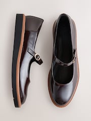 Brown Forever Comfort® Chunky Sole Mary Jane Shoes - Image 1 of 5