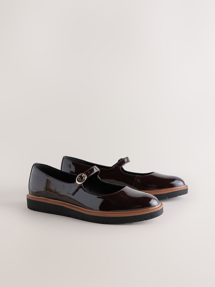 Brown Forever Comfort® Chunky Sole Mary Jane Shoes - Image 2 of 5