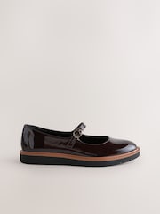 Brown Forever Comfort® Chunky Sole Mary Jane Shoes - Image 3 of 5