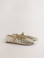 Gold Standard Fit Forever Comfort® Broderie Mary Janes Shoes - Image 2 of 4