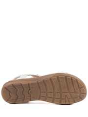 Pavers White Elasticated Embellished Slingback Sandals - Image 3 of 5