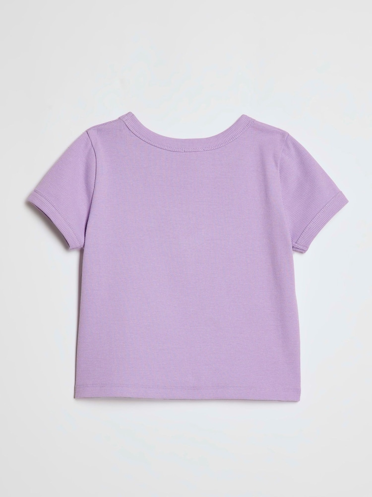 River Island Purple Bubble Queen Icon Baby T-Shirt - Image 2 of 4
