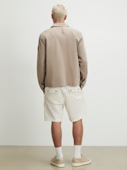 River Island White Regular Fit Cargo Shorts - Image 4 of 4