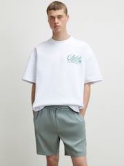River Island White Oversized Tennis Club Paris T-Shirt - Image 2 of 4