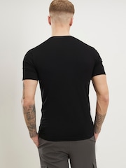 River Island Black Muscle Fit T-Shirts 3 Pack - Image 4 of 6