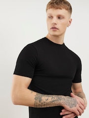 River Island Black Muscle Fit T-Shirts 3 Pack - Image 5 of 6