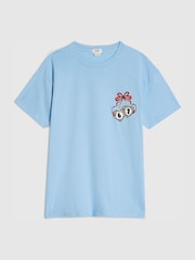 River Island Blue Girls Club T-Shirt - Image 2 of 4