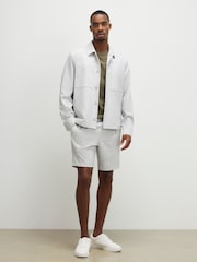 River Island Grey Melange Button Down Shacket - Image 2 of 4