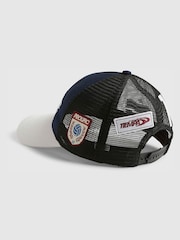 River Island Blue Prolific Trucker Cap - Image 2 of 4