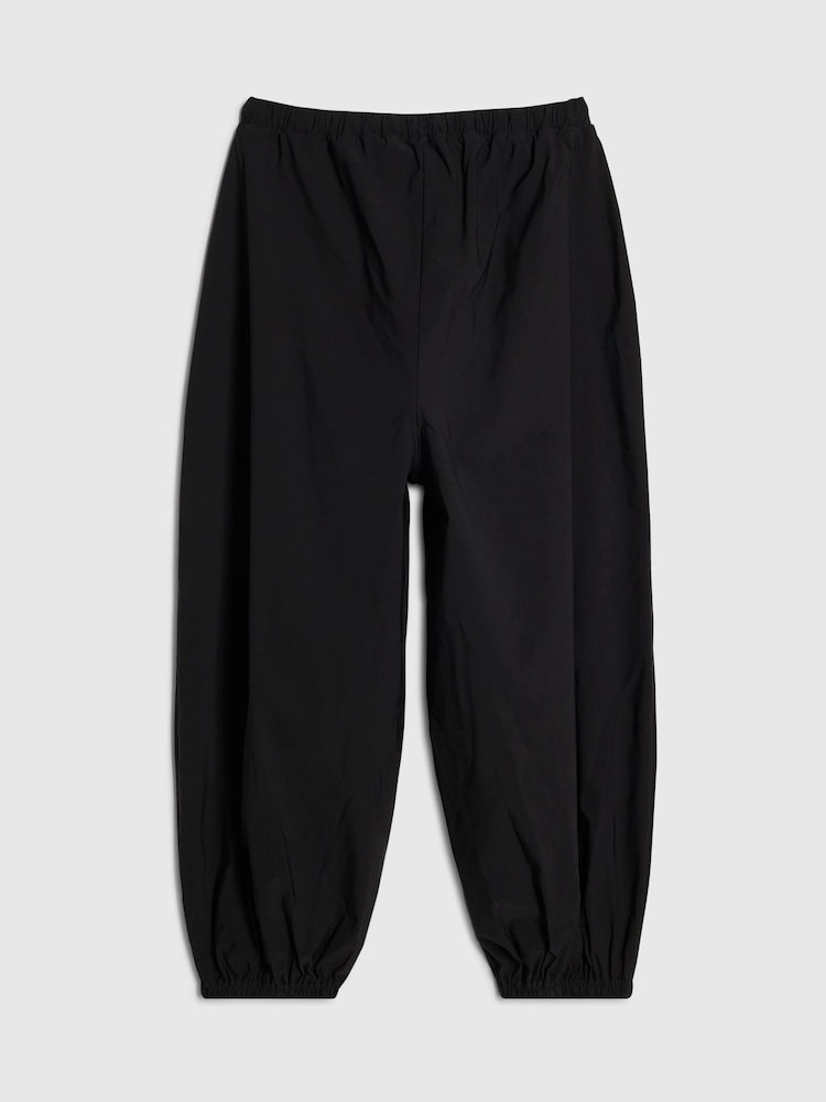 River Island Black Barrel Fit Trousers - Image 2 of 4