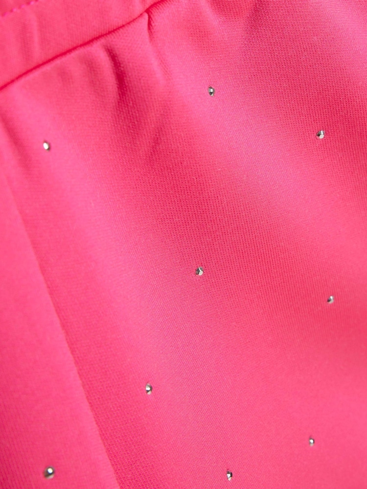 River Island Pink Premium Clean Neon T-Shirt & Shorts Set - Image 4 of 4