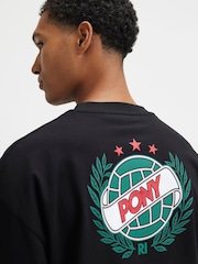 River Island Black Oversized Pony Football T-Shirt - Image 2 of 4