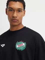 River Island Black Oversized Pony Football T-Shirt - Image 4 of 4