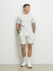 River Island Grey Slim Fit Jacquard T-Shirt - Image 3 of 4