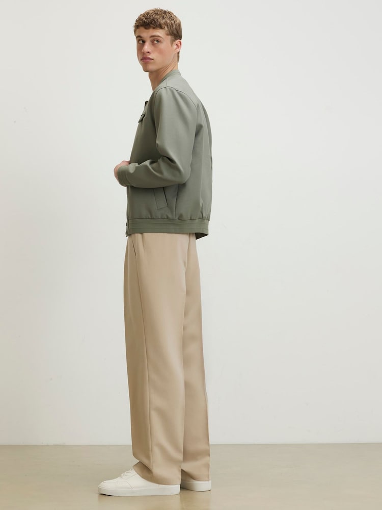 River Island Natural Loose Fit Smart Trousers - Image 2 of 4