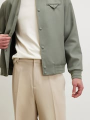 River Island Natural Loose Fit Smart Trousers - Image 4 of 4