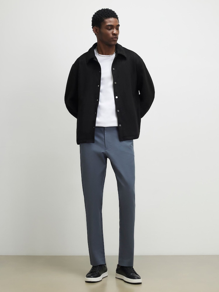 River Island Grey Slim Fit Chino Trousers - Image 1 of 4