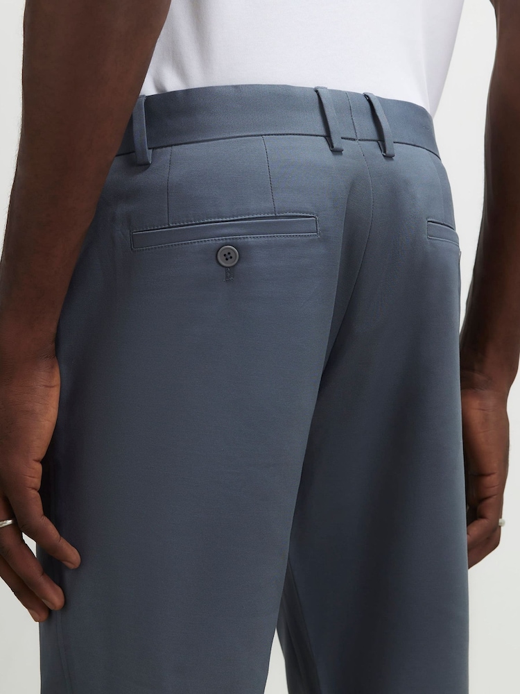 River Island Grey Slim Fit Chino Trousers - Image 4 of 4