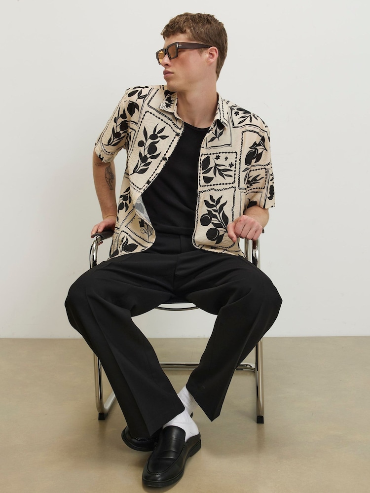 River Island Black Loose Fit Smart Trousers - Image 4 of 4