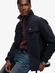 SUPERDRY Blue Two Pocket Overshirt - Image 3 of 7