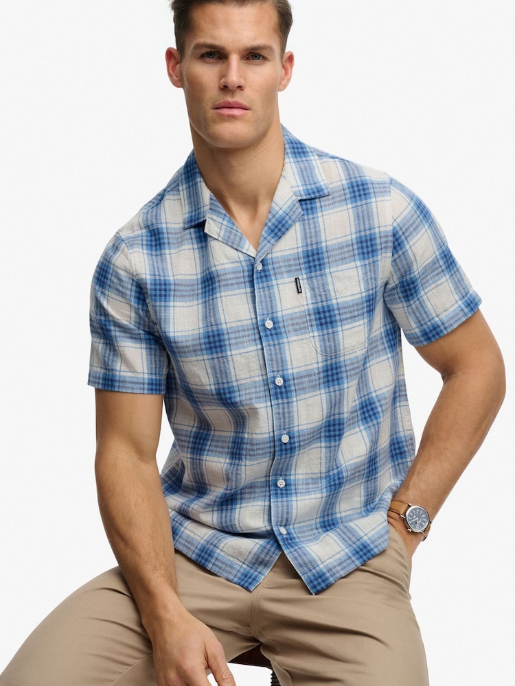 SUPERDRY Cabana Check Short Sleeve Shirt - Изображение 1 7
