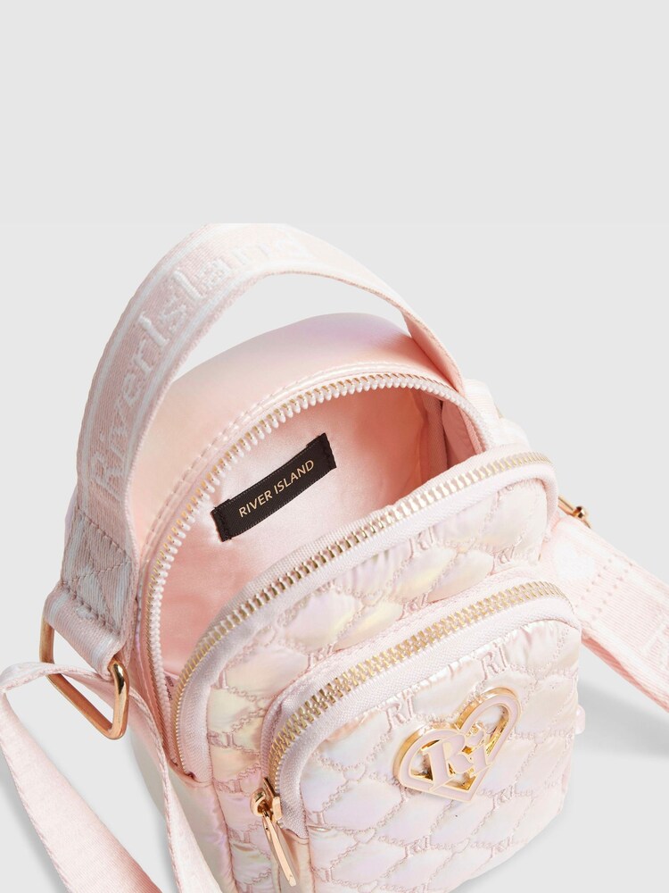 River Island Pink Pink Iridescent Nylon Festival Bag - Image 5 of 5