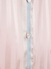 River Island Pink Floral Border Satin Pyjamas - Image 4 of 4