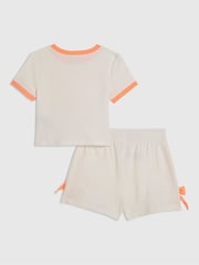 River Island White Lace Number Top & Runner Shorts Set - Image 2 of 5