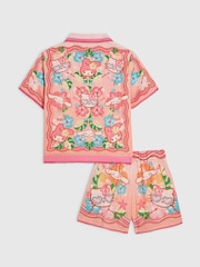 River Island Pink Hello Kitty Beach Shirt & Shorts Set - Image 2 of 5