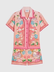 River Island Pink Hello Kitty Beach Shirt & Shorts Set - Image 3 of 5