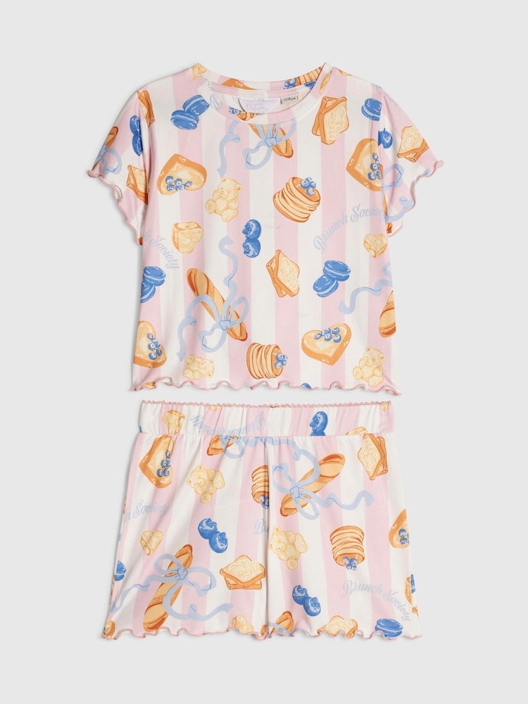 River Island Brunch Stripe Pyjamas - 4의 이미지 1