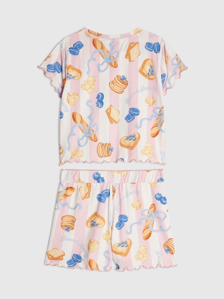 River Island Brunch Stripe Pyjamas - 4의 이미지 2