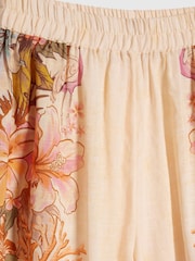 River Island Cream Del Maar Smock Top & Trousers Set - Image 6 of 6