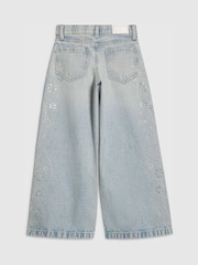 River Island Straight Fit Iridescent Hotfix Jeans - Imagen 2 de 4