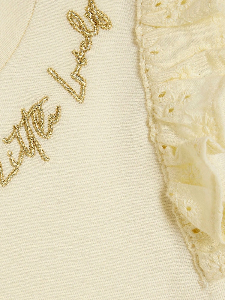 River Island Yellow Little Lovely Bodysuit & Shorts Set - Image 4 of 4 River Island Yellow Little Lovely Bodysuit & Shorts Set - Image 4 of 4