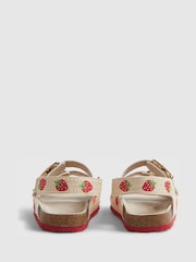 River Island Red Stawberry Woven Footbeds Sandals - Image 5 of 5